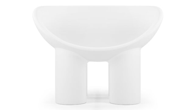 The Roly Poly – White, Lounge Chair