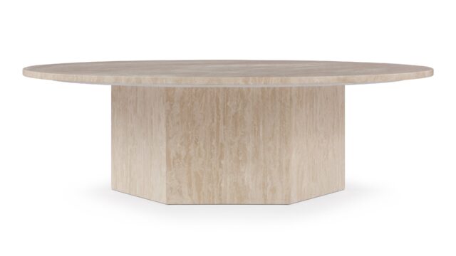 The Saga – Travertine, Large Coffee Table