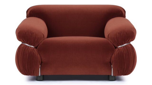 The Sesann – Burgundy Luxe Velvet, Lounge Chair