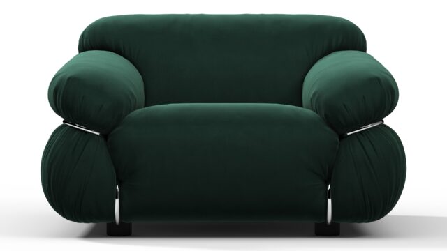 The Sesann – Deep Pine Velvet, Lounge Chair