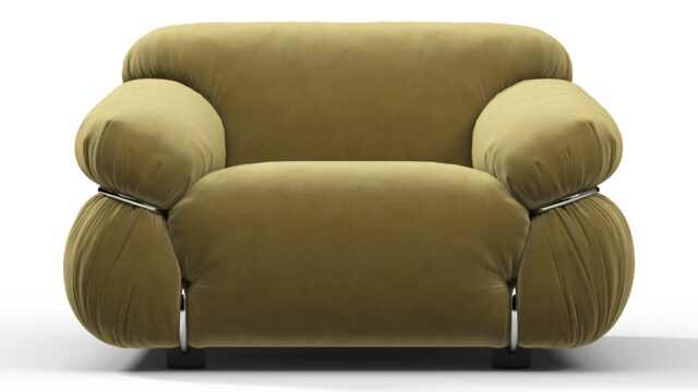 The Sesann – Olive Gold Velvet, Lounge Chair