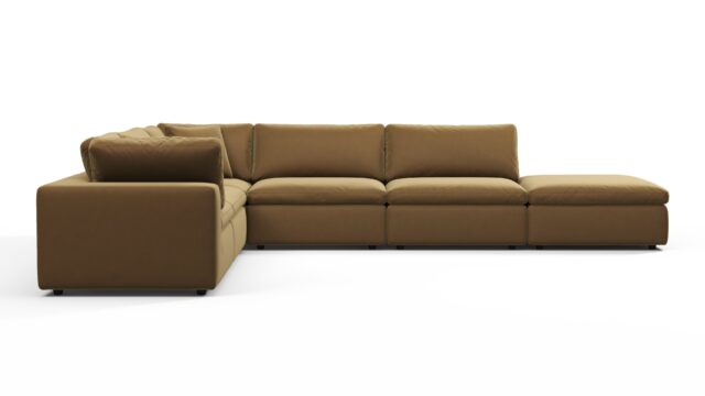 The Sky – Old Gold Velvet, Sectional (Left Corner)