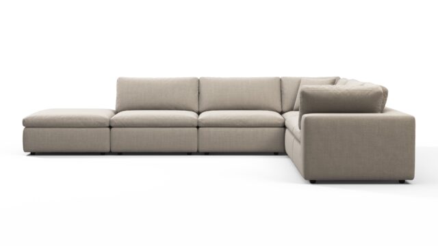 The Sky – Beige Linen, Sectional (Right Corner)