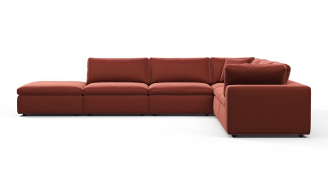 The Sky – Cinnamon Velvet, Sectional (Right Corner)