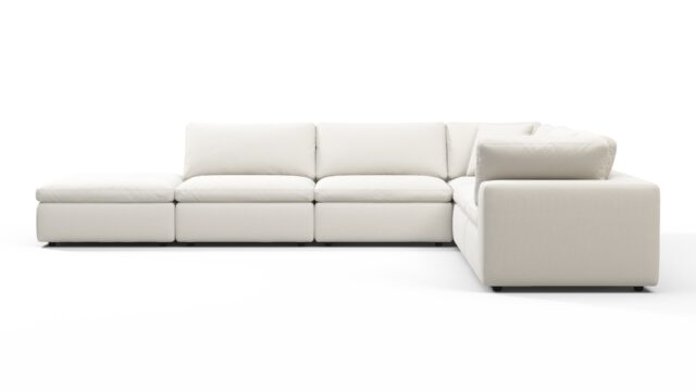 The Sky – Oatmeal Brushed Weave, Sectional (Right Corner)