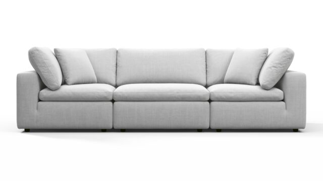 The Sky – Dove Linen, Three Seater