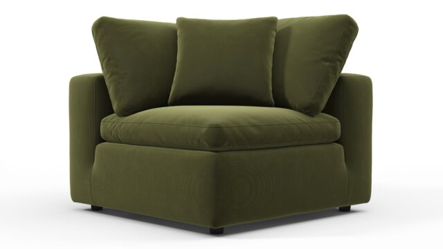The Sky – Spruce Luxe Velvet, Corner Module