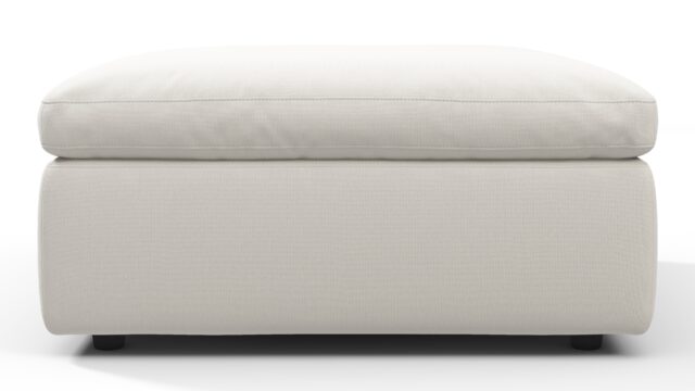The Sky – Oatmeal Brushed Weave, Ottoman