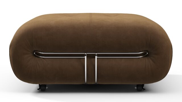 The Soriana – Brown Vegan Suede, Ottoman