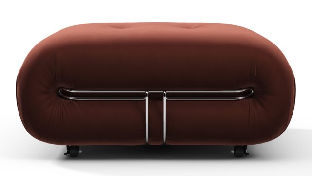 The Soriana – Burgundy Luxe Velvet, Ottoman
