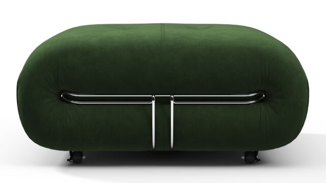 The Soriana – Tarragon Vegan Suede, Ottoman