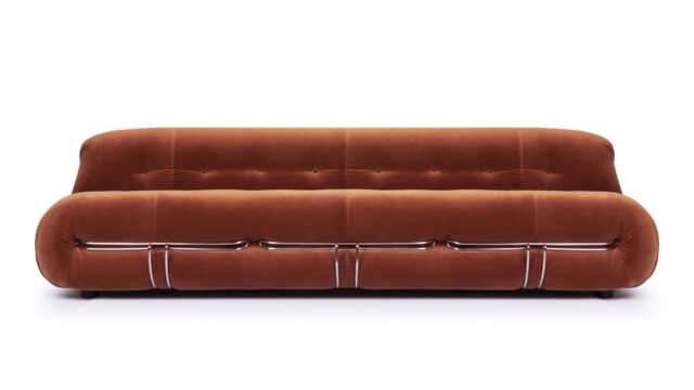 The Soriana – Spice Velvet, Three Seater Sofa
