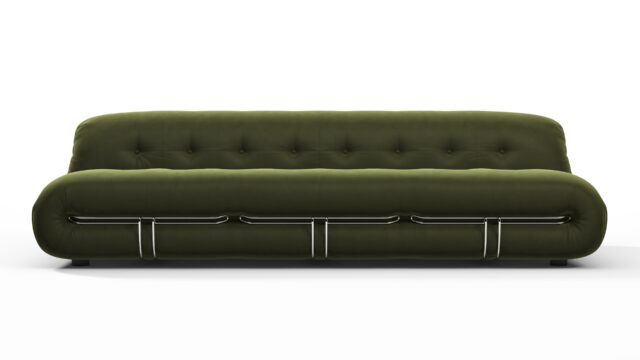 The Soriana – Thyme Luxe Velvet, Three Seater Sofa