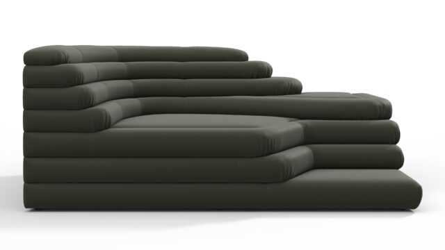 The Terrazza – Army Green Vegan Leather, Left Arm