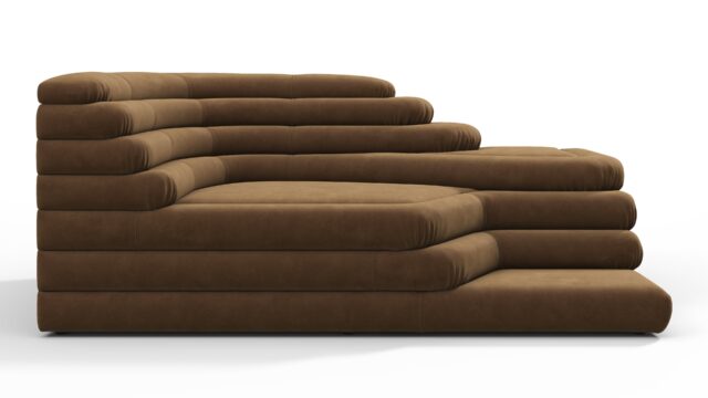 The Terrazza – Brown Vegan Suede, Left Arm