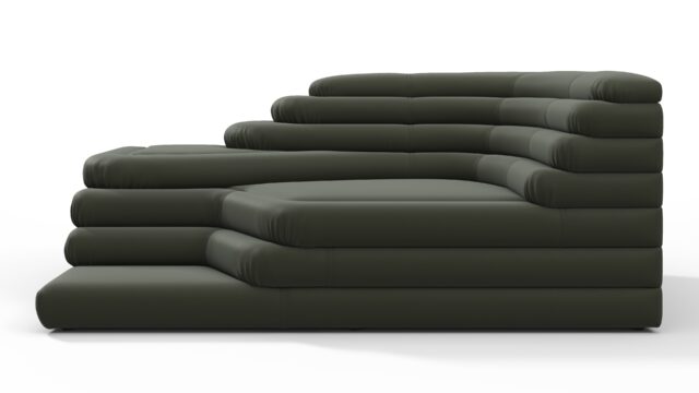 The Terrazza – Army Green Vegan Leather, Right Arm