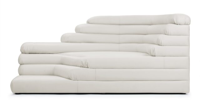 The Terrazza – Cream Vegan Leather, Right Arm