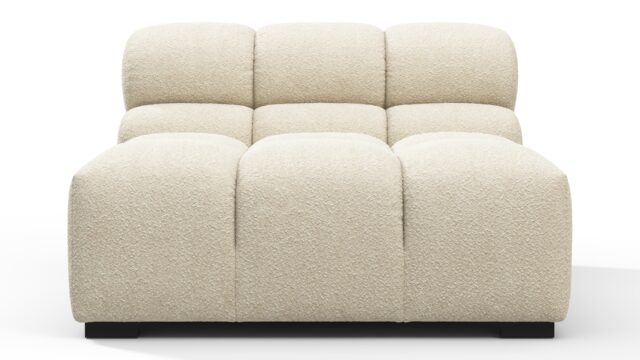 The Tufty – Eggshell Boucle, Armless Module