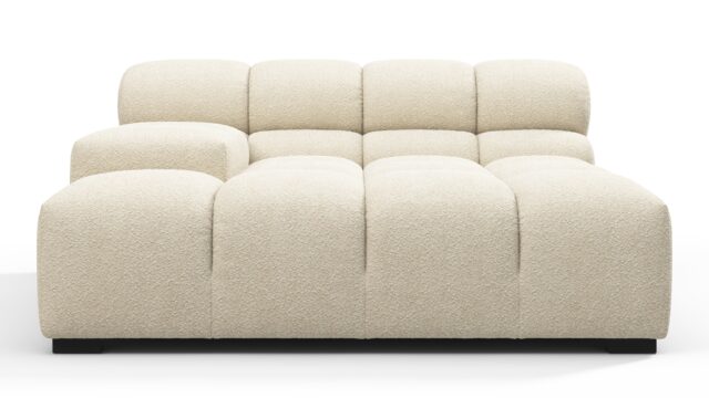 The Tufty – Eggshell Boucle, Deep Large Armrest (Left)