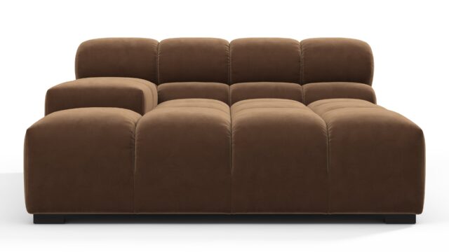 The Tufty – Mocha Velvet, Deep Large Armrest (Left)