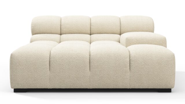 The Tufty – Eggshell Boucle, Deep Large Armrest (Right)