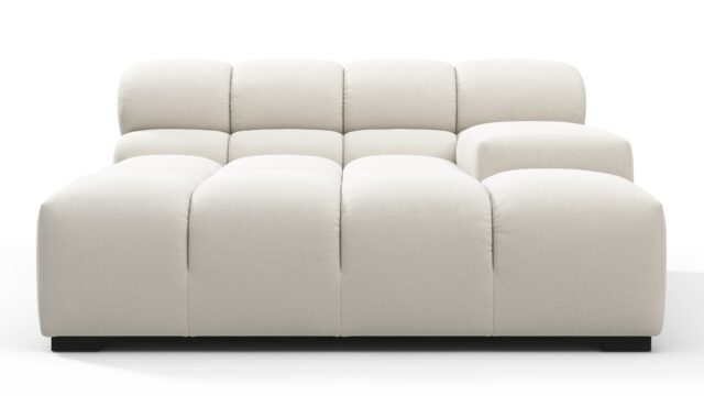 The Tufty – Oatmeal Brushed Weave, Deep Large Armrest (Right)