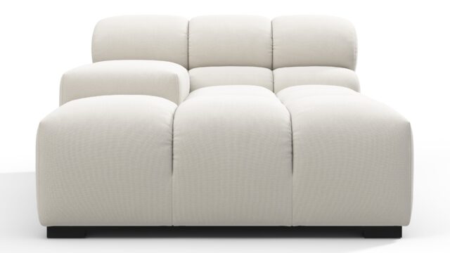 The Tufty – Oatmeal Brushed Weave, Deep Armrest (Left)