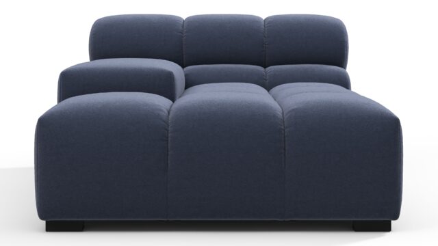 The Tufty – Royal Blue Wool, Deep Armrest (Left)
