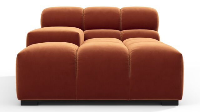 The Tufty – Spice Velvet, Deep Armrest (Left)