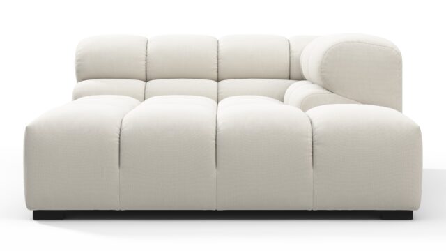 The Tufty – Oatmeal Brushed Weave, Deep Corner Half (Right)