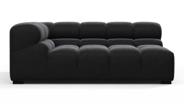The Tufty – Black Velvet, Extra Large Corner (Left)