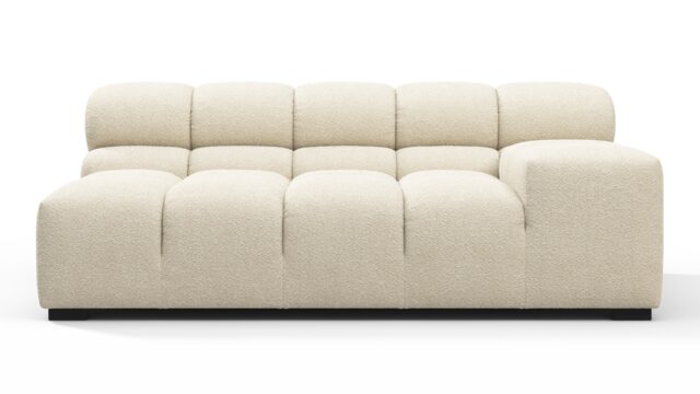 The Tufty – Eggshell Boucle, Extra Large Armrest (Right)