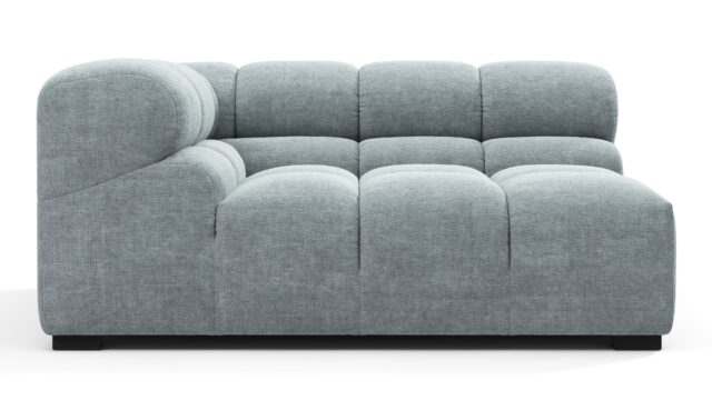 The Tufty – Cerulean Chenille, Large Corner (Left)