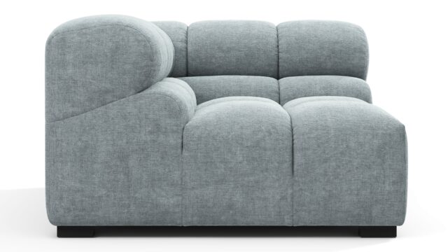 The Tufty – Cerulean Chenille, Corner (Left)