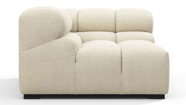 The Tufty – Eggshell Boucle, Corner (Left)