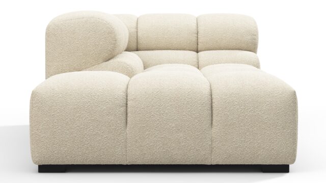 The Tufty – Eggshell Boucle, Corner Half (Left)