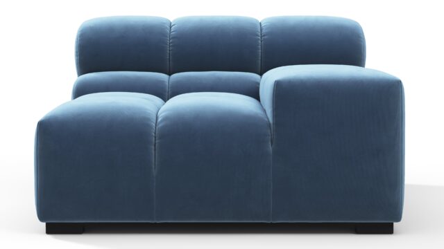 The Tufty – Aegean Blue Velvet, Armrest (Right)