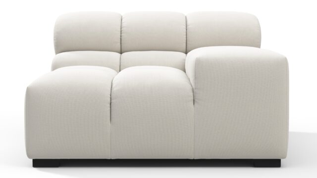 The Tufty – Oatmeal Brushed Weave, Armrest (Right)