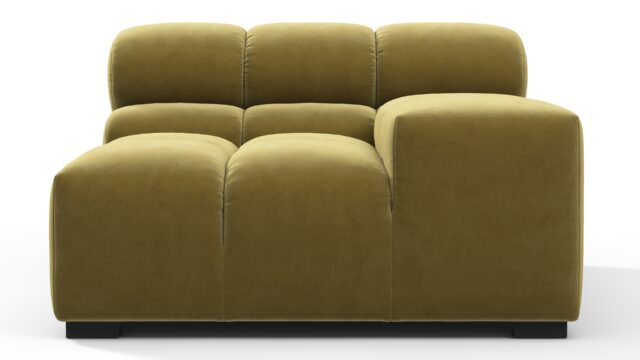 The Tufty – Olive Gold Velvet, Armrest (Right)