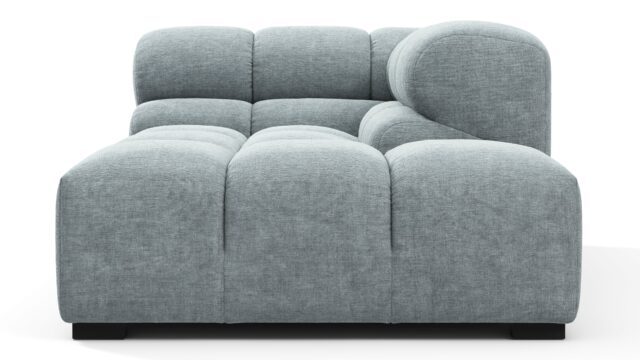 The Tufty – Cerulean Chenille, Corner Half (Right)