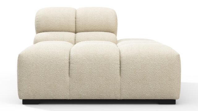 The Tufty – Eggshell Boucle, End Armless (Right)