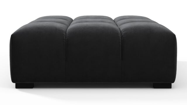 The Tufty – Black Velvet, Ottoman