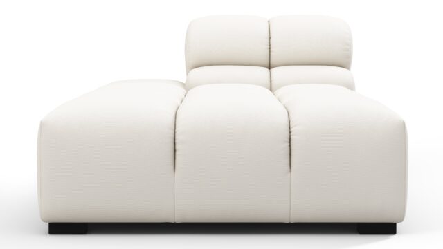The Tufty Outdoor – Soft White Performance Weave (Outdoor), Armless Chaise (Left)