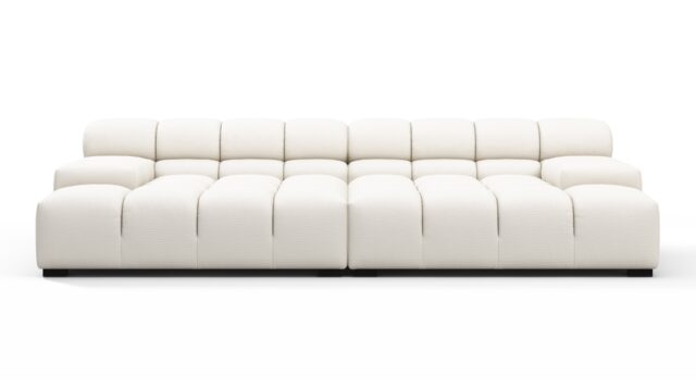 The Tufty Outdoor – Soft White Performance Weave (Outdoor), Extra Deep Sofa