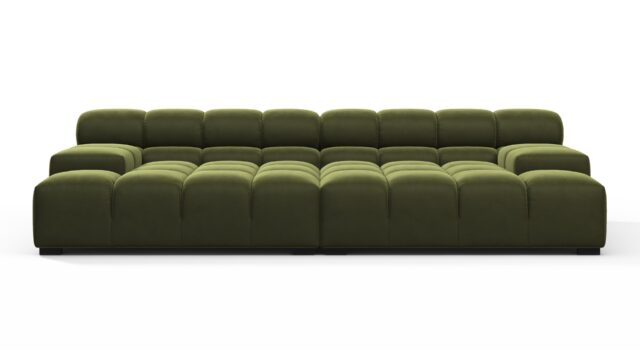 The Tufty – Thyme Luxe Velvet, Extra Deep Sofa – Sectional
