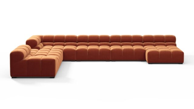 The Tufty – Spice Velvet, Extra Large Corner (Left) – Sectional