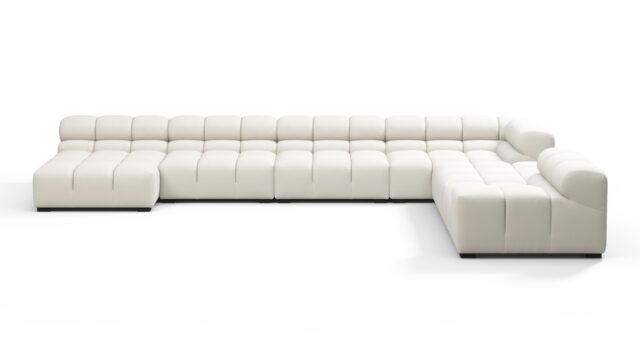 The Tufty – Oatmeal Brushed Weave, Extra Large Corner (Right) – Sectional