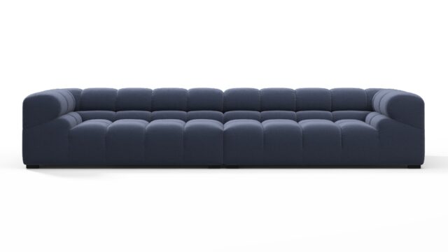 The Tufty – Royal Blue Wool, Extra Large Sofa – Sectional