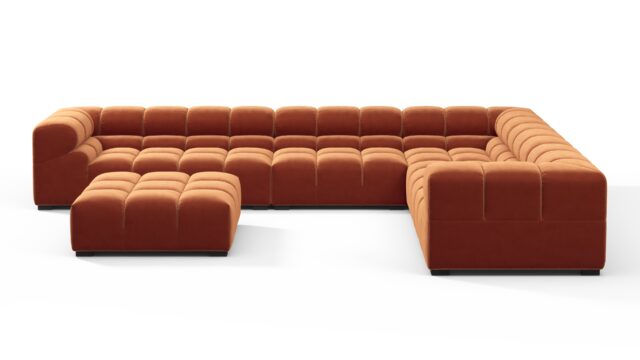 The Tufty – Spice Velvet, Large Corner (Right) – Sectional