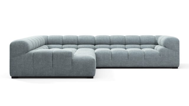 The Tufty – Cerulean Chenille, Corner (Left) – Sectional